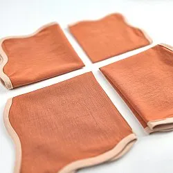 Servietten - 4er-Pack Stoffservietten Yrsa (rost)