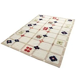 Wollteppich - Lausanne Flatweave Tufted Premium (weiß/beige)