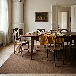 Wollteppich - Charonne Flat Handloom Wool Premium (braun)