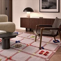 Wollteppich - Lausanne Flatweave Tufted Premium (rosa)
