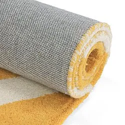 Wollteppich - Aiz Hand Tufted Wool Premium (gelb)