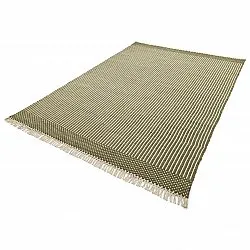 Wollteppich - Arbil (grün/weiß)