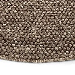 Rund Teppich - Avafors Wool Bubble (braun/beige)