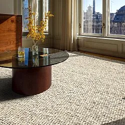 Wollteppich - Avafors Wool Bubble (grau/beige)