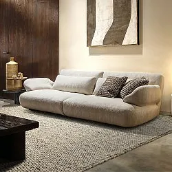 Wollteppich - Avafors Wool Bubble (grau/beige)