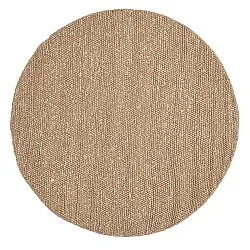 Rund Teppich - Avafors Wool Bubble (hellbraun/weiß)