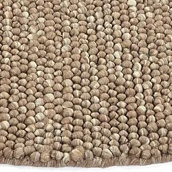 Rund Teppich - Avafors Wool Bubble (hellbraun/weiß)