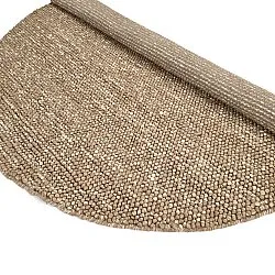 Rund Teppich - Avafors Wool Bubble (hellbraun/weiß)