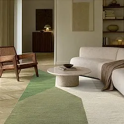 Tapis de laine - Aveiro (vert/multicolore)