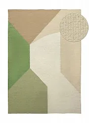 Tapis de laine - Aveiro (vert/multicolore)