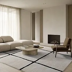 Tapis shaggy - Bitola (crème)