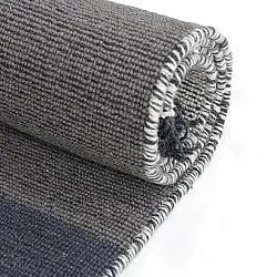 Tapis de laine - Chaves (bleu/gris/blanc)