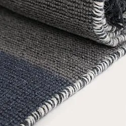 Tapis de laine - Chaves (bleu/gris/blanc)