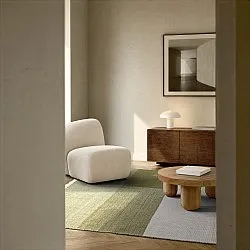 Wollteppich - Chaves (grün/beige)