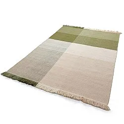 Wollteppich - Chaves (grün/beige)