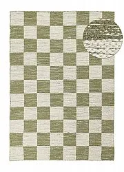 Wollteppich - Dundee (grün/weiß)