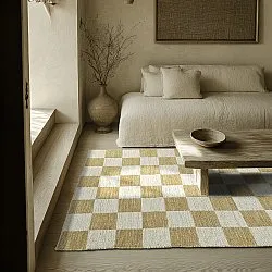 Wollteppich - Dundee (gelb/weiß)