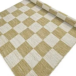 Wollteppich - Dundee (gelb/weiß)