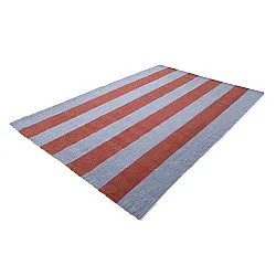 Wollteppich - Garine (blau/rot)