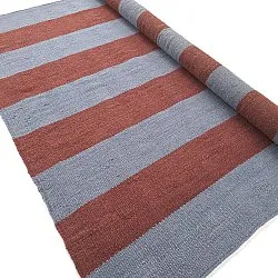 Wollteppich - Garine (blau/rot)