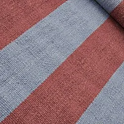 Wollteppich - Garine (blau/rot)