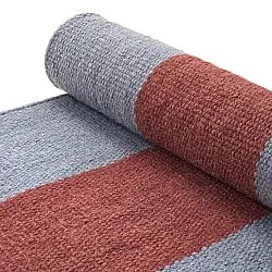 Wollteppich - Garine (blau/rot)