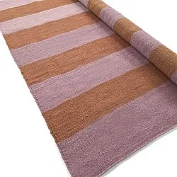 Tapis en laine - Garine (orange/rose)