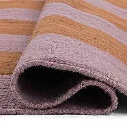 Tapis en laine - Garine (orange/rose)