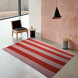 Wollteppich - Garine (rosa/rot)