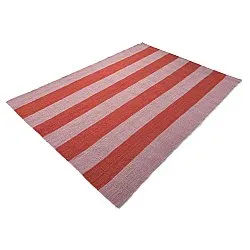 Wollteppich - Garine (rosa/rot)