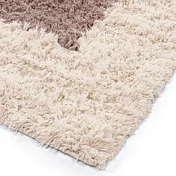 Tapis de laine - Khenifra Handknot Wool Premium (taupe/crème)