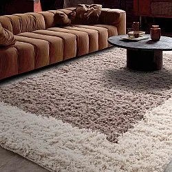 Tapis de laine - Khenifra Handknot Wool Premium (taupe/crème)