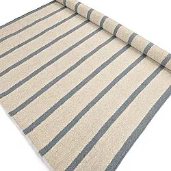 Wollteppich - Luton (verblasstes denim/weiß)