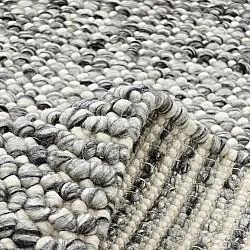 Wollteppich - Mesra (grau/weiß)