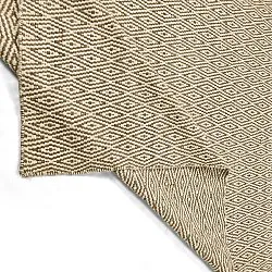 Wollteppich - Monastir (braun/weiß)