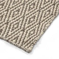 Wollteppich - Monastir (grau/weiß)