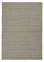 Wollteppich - Monastir (schwarz/weiß)