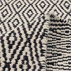 Wollteppich - Monastir (schwarz/weiß)