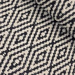 Wollteppich - Monastir (schwarz/weiß)