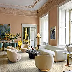 Tapis en laine - Ovelia (beige/blanc)