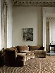 Wollteppich - Ovelia (braun/weiß)