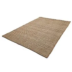 Wollteppich - Ovelia (braun/weiß)