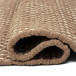 Wollteppich - Ovelia (braun/weiß)