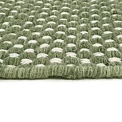 Wollteppich - Ovelia (grün/weiß)