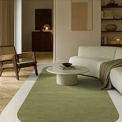 Tapis de laine - Puri Hand Tufted Wool Premium (vert/crème)
