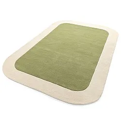 Tapis de laine - Puri Hand Tufted Wool Premium (vert/crème)