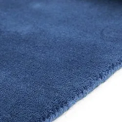 Wollteppich - Rozel Handloom Wool Premium (marineblau)