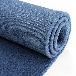 Wollteppich - Rozel Handloom Wool Premium (marineblau)
