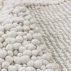 Wollteppich - Sala Irregular Wool Bubble (creme)