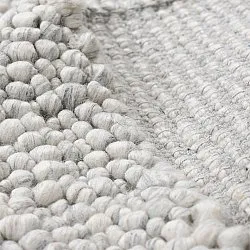 Wollteppich - Sala Irregular Wool Bubble (hellgrau meliert)